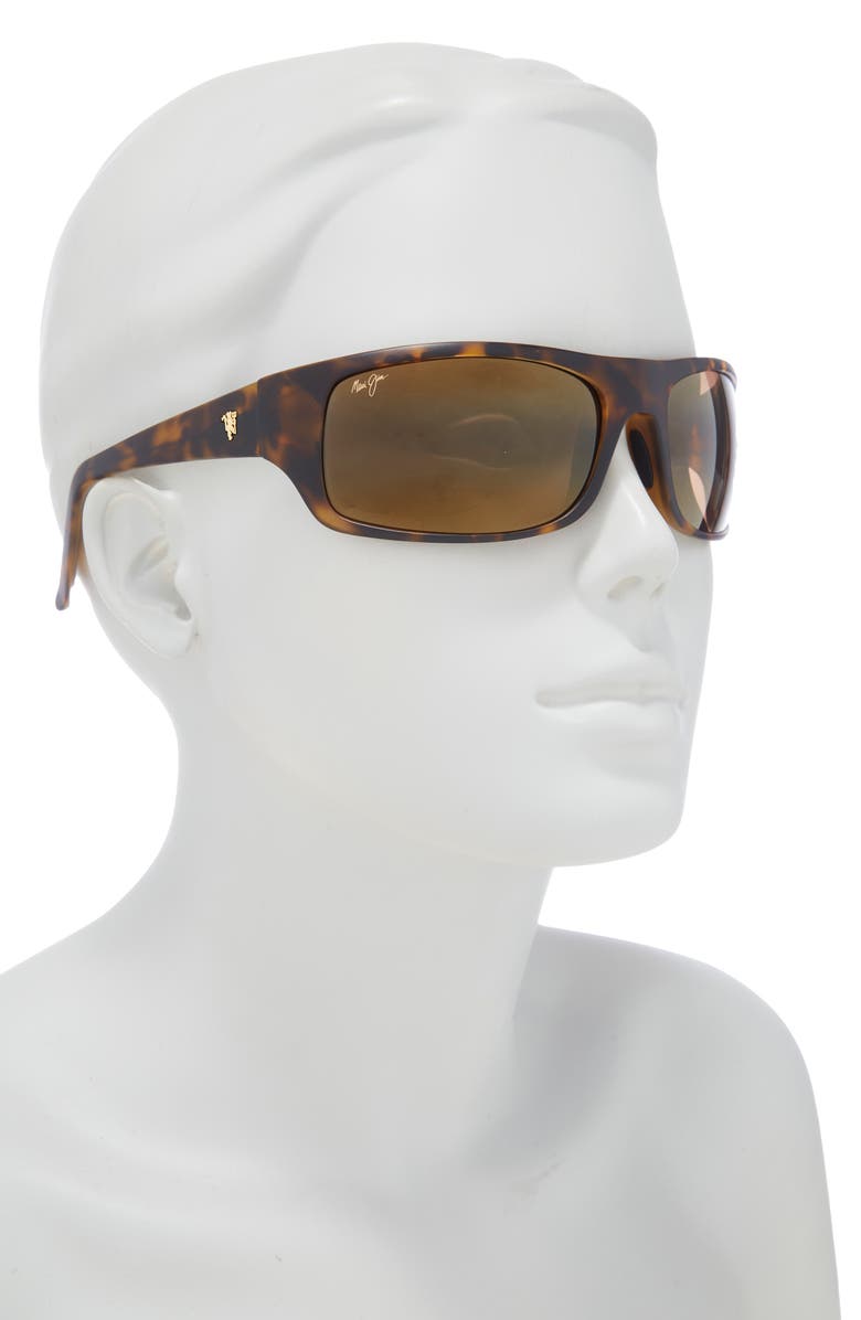 Maui Jim 65mm Core Square Polarized Sunglasses, Alternate, color, Tortoise Tortoise Bronze