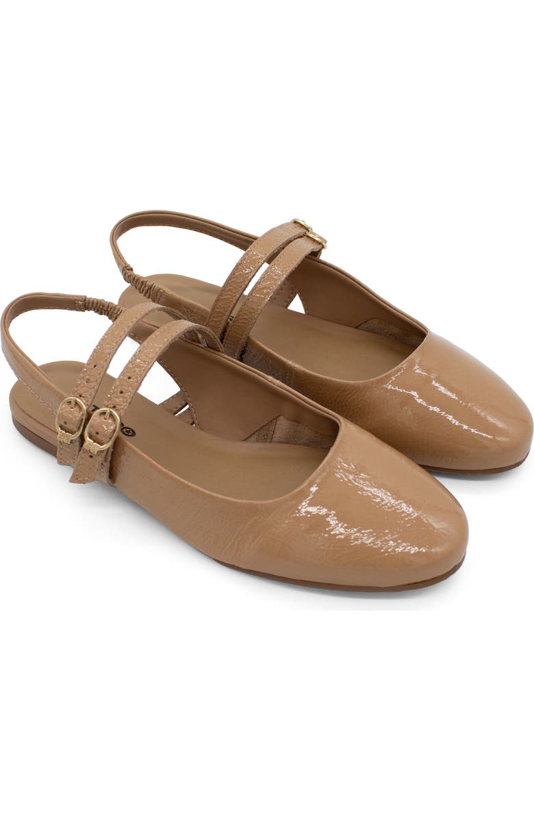 Bottero Botkairi Slingback Flat, Main, color, Beige