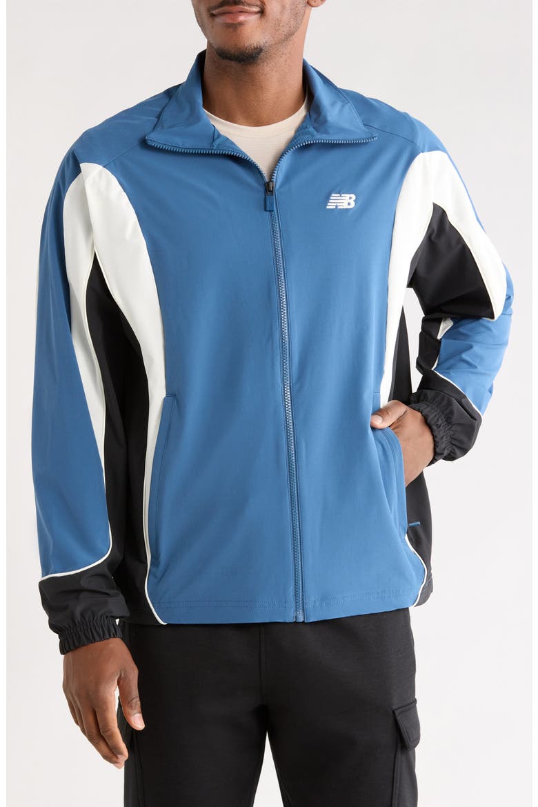In-Game Woven Track Jacket, Main, color, BLUE