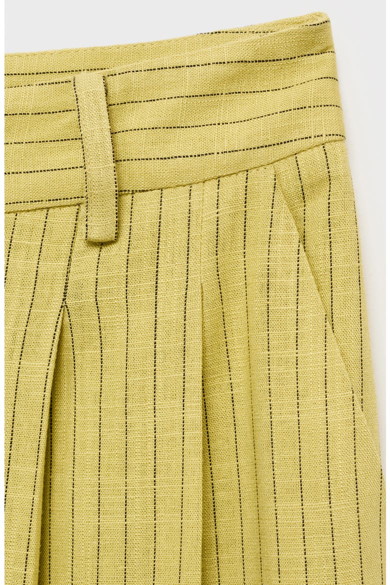 Luce Stripe Wide Leg Pants, Alternate, color, LIME