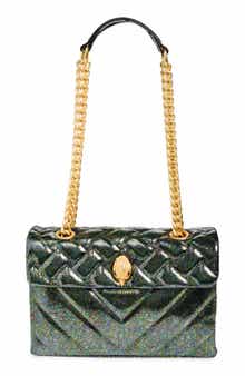 Kurt Geiger London Kensington Quilted Metallic Leather Convertible Shoulder Bag