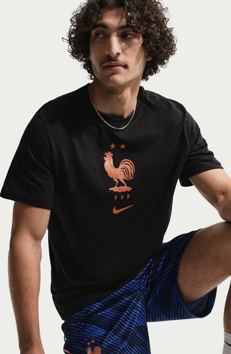 Nike FFF Crest Cotton Graphic T-Shirt, Alternate, color, Black