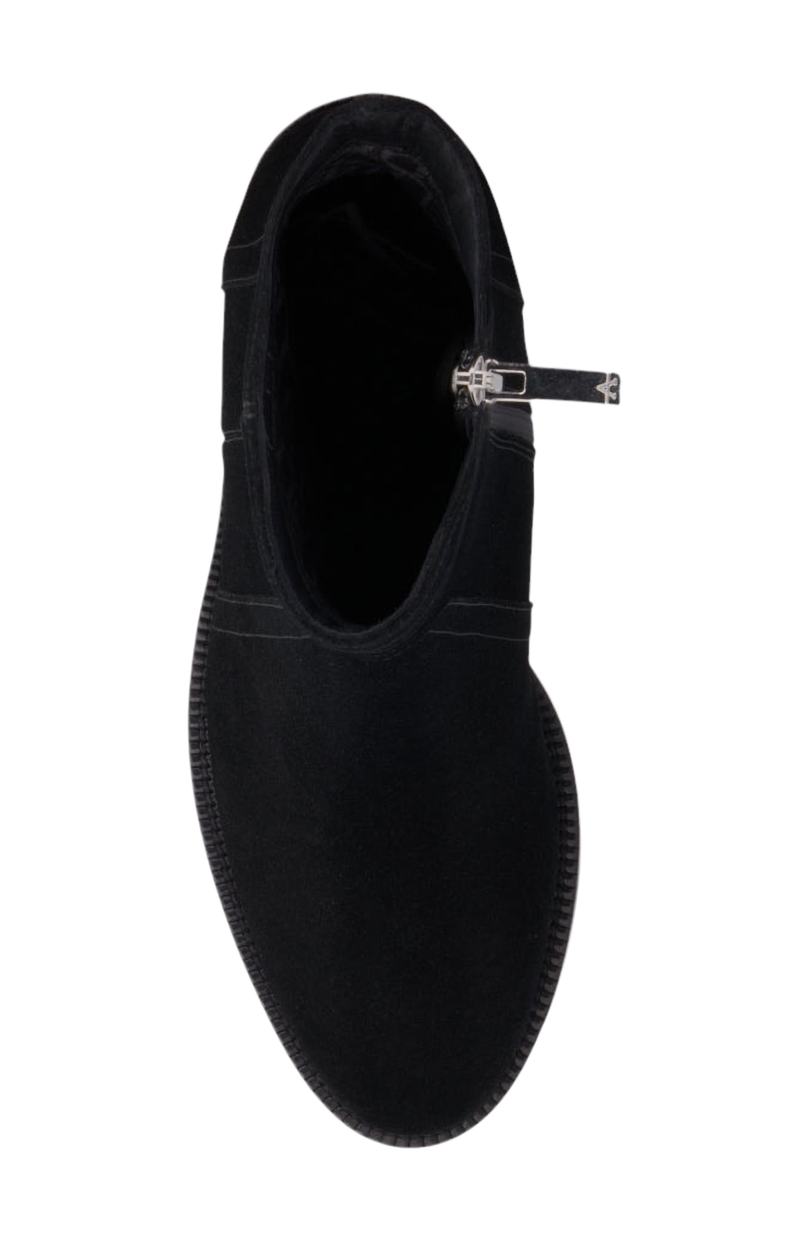 Aquatalia Janela Weatherproof Short Boot, Alternate, color, Black Suede