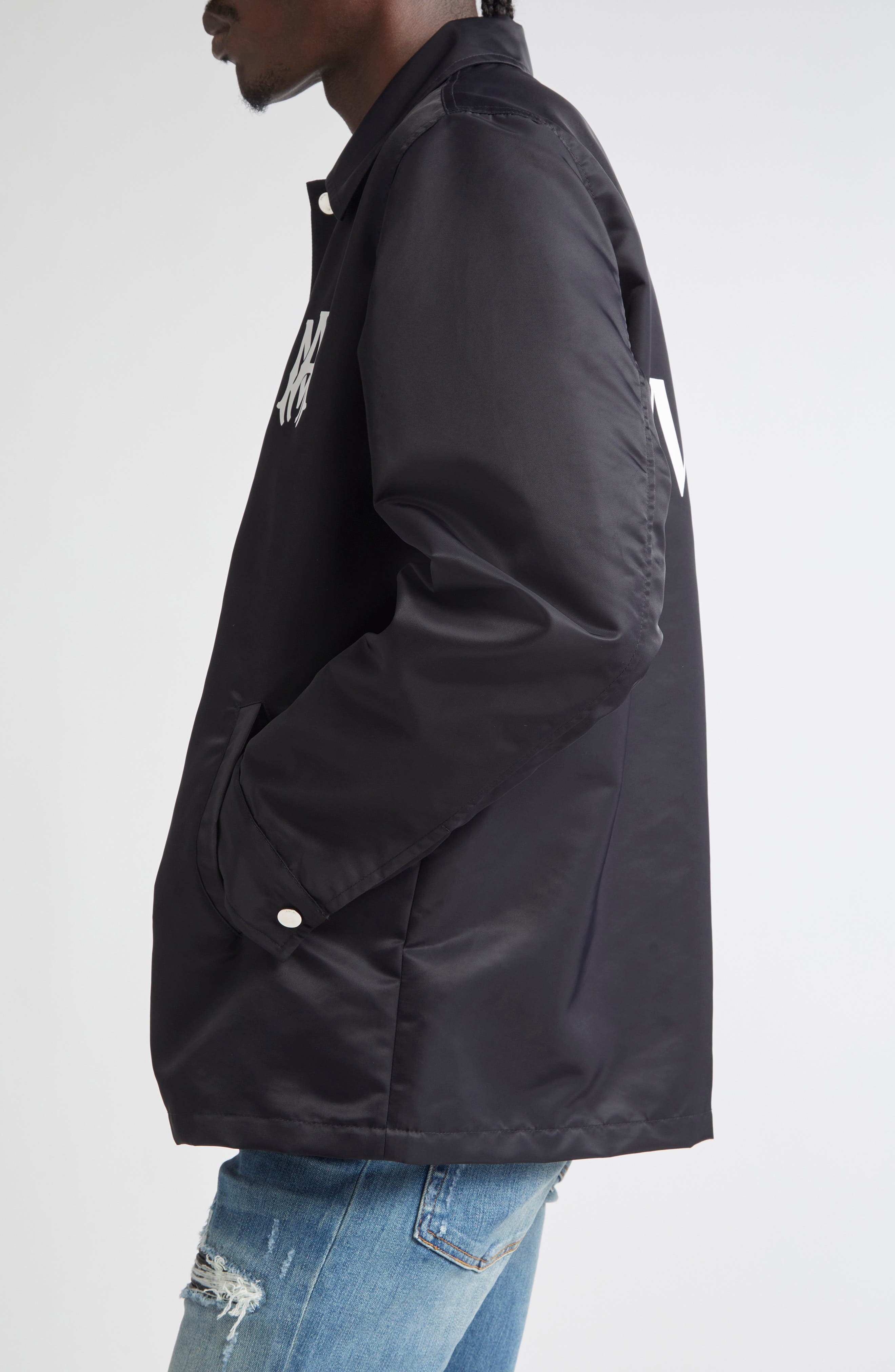 AMIRI MA Water Resistant Nylon Coach's Jacket — фото 4