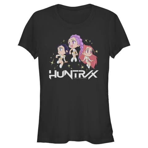 Junior's KPop Demon Hunters Chibi Trio Huntrix  Graphic T-Shirt