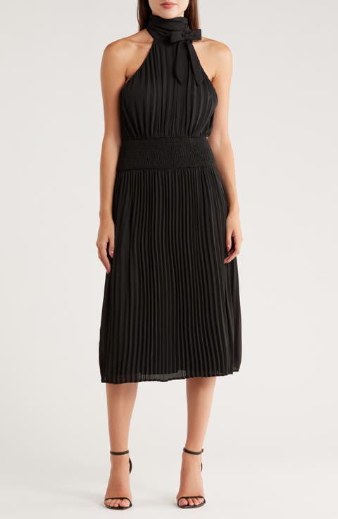 Bow Neck Halter Dress