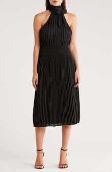 AREA STARS Bow Neck Halter Dress