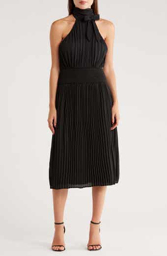 AREA STARS Bow Neck Halter Dress