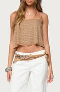 EDIKTED Sunna Studded Crop Top