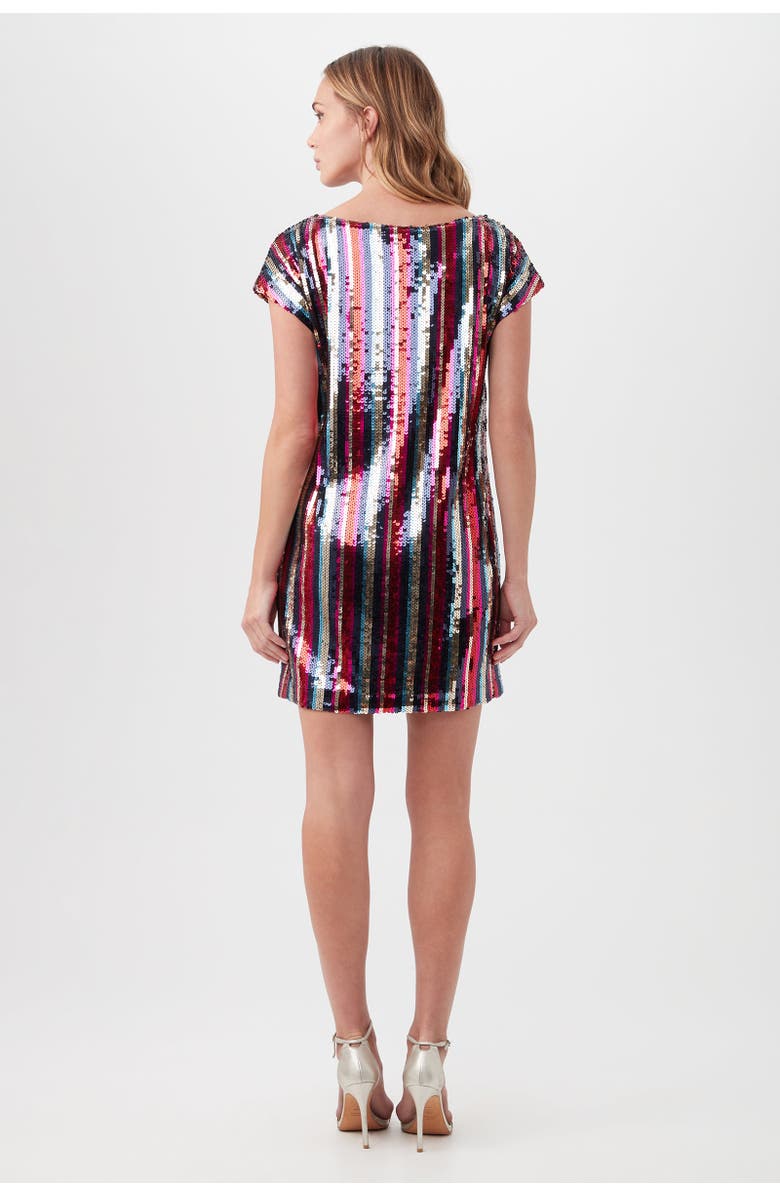 Trina Turk Breene Embroidered Sequin Shift Dress in Multi, Alternate, color, Multi