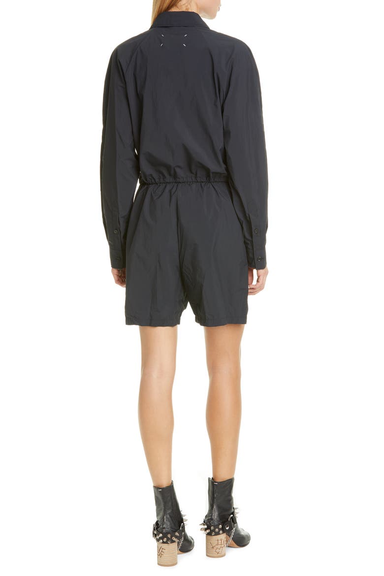 Recycled Nylon Jumpsuit, Alternate, color, BLACK