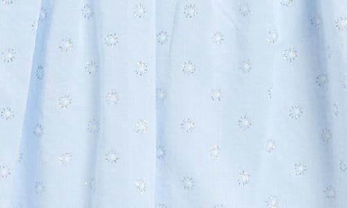 Doe A Dear Kids' Daisy Flutter Sleeve Top In Blue