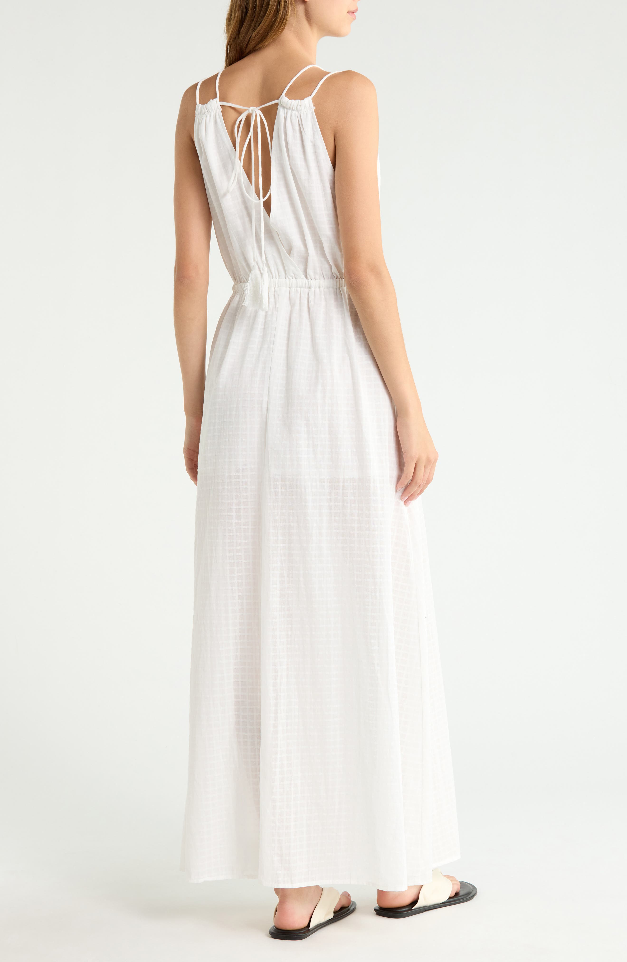 Elan Open Stitch Panel Cover-Up Maxi Dress (Women) | Nordstrom