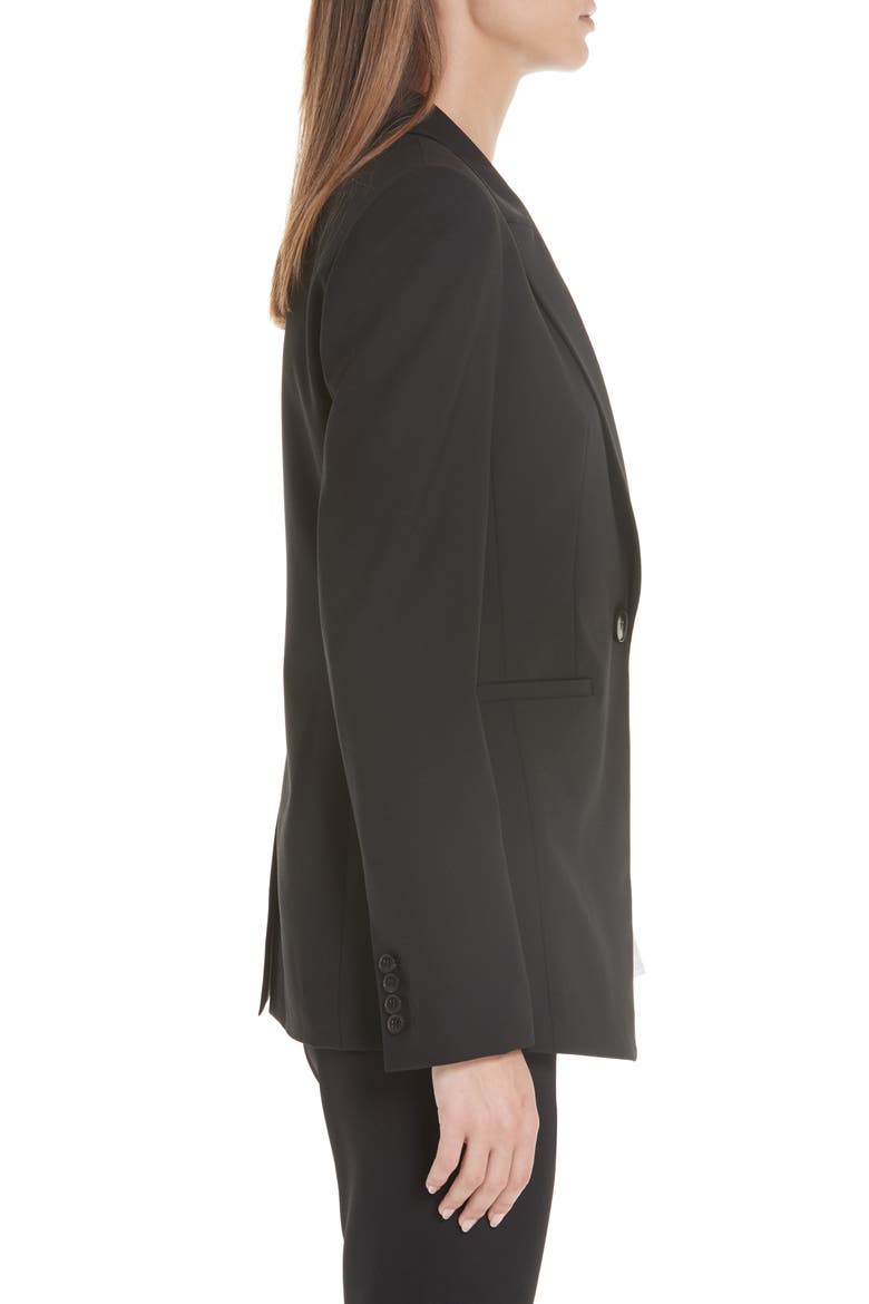 Charice Stretch Wool Jacket, Alternate, color, BLACK