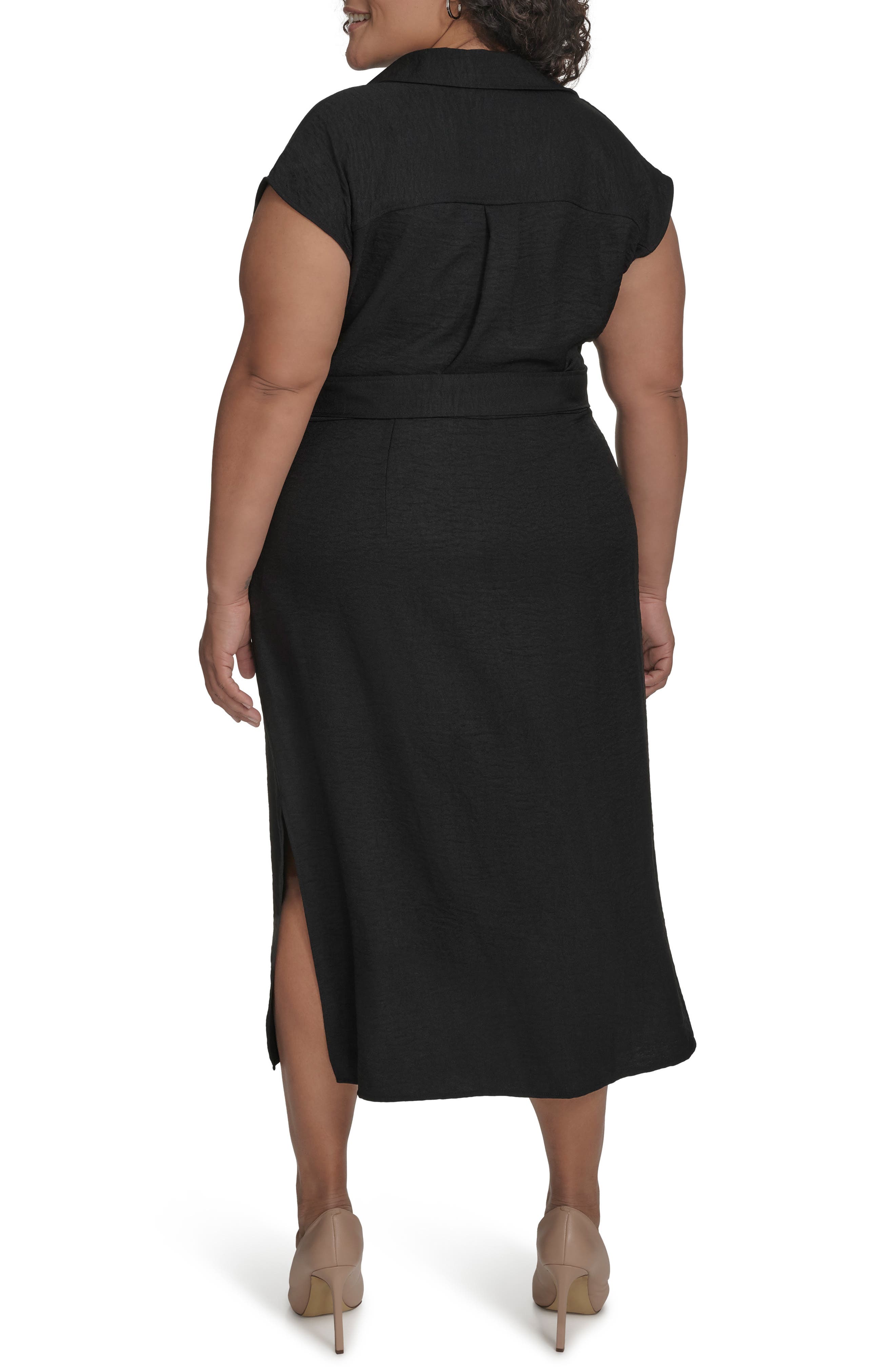 Cap Sleeve Midi Dress - image 2
