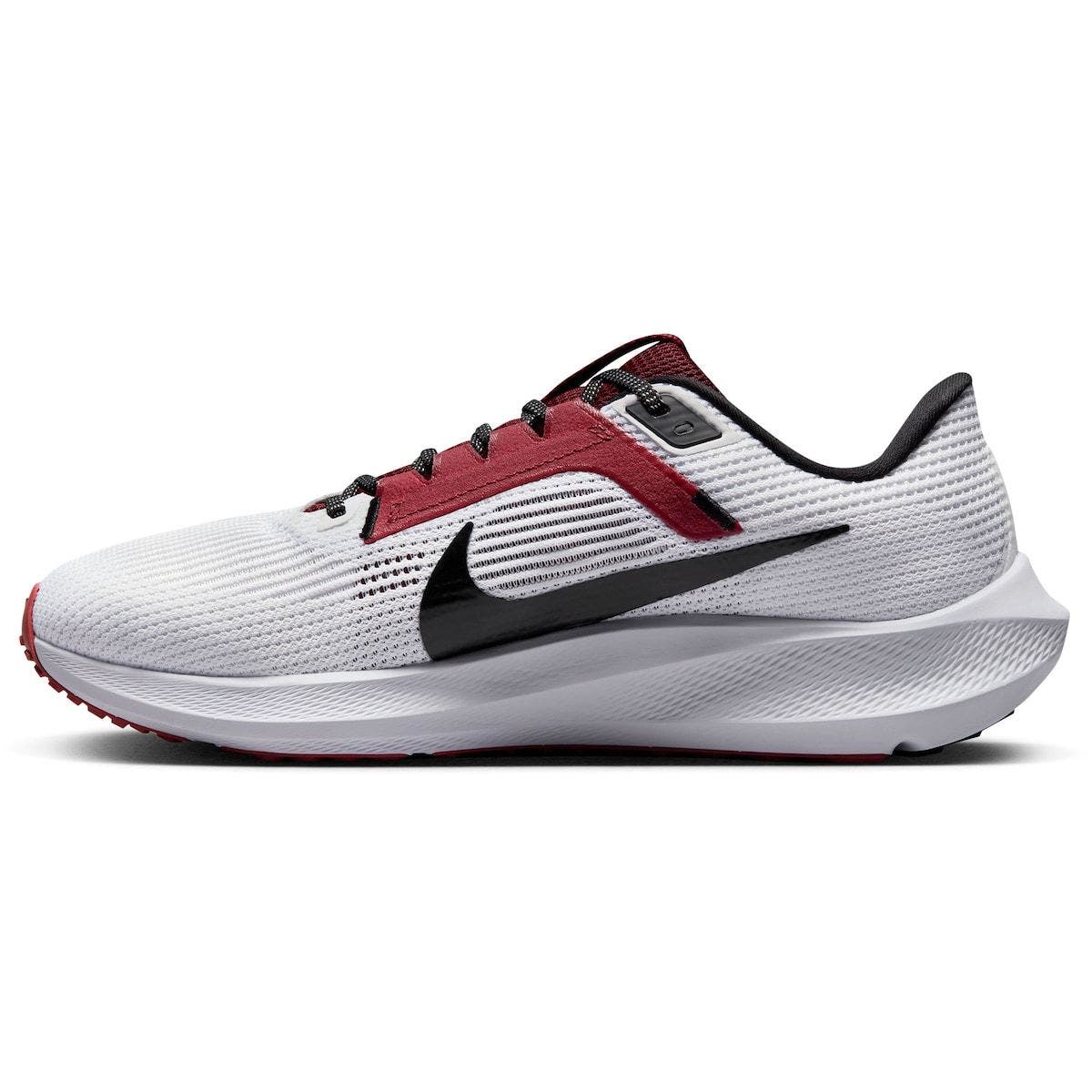 Nike Unisex Nike  White Morehouse Maroon Tigers Zoom Pegasus 40 Running Shoe, Alternate, color, 
