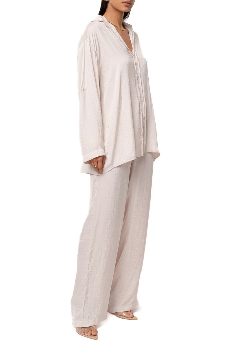 JLUXLABEL Pearl Bay Button-Up Shirt & Pants Set, Alternate, color, Ivory