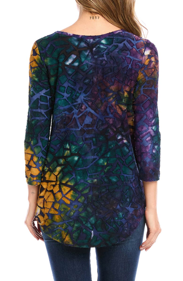 Karen Kane Tie Dye Burnout Top, Alternate, color,