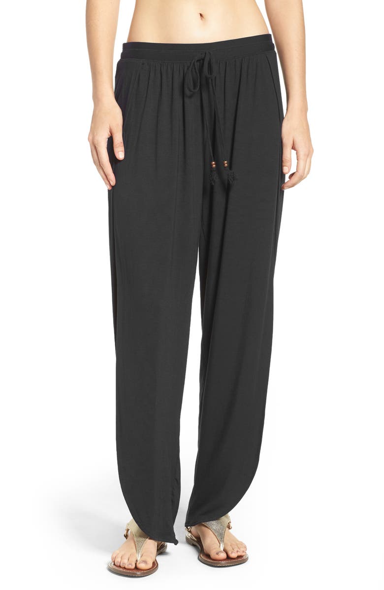 Robin Piccone Side Split Cover-Up Pants, Main, color, 