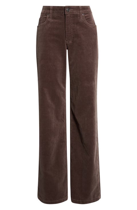 Jean Mid Rise Wide Corduroy Pants
