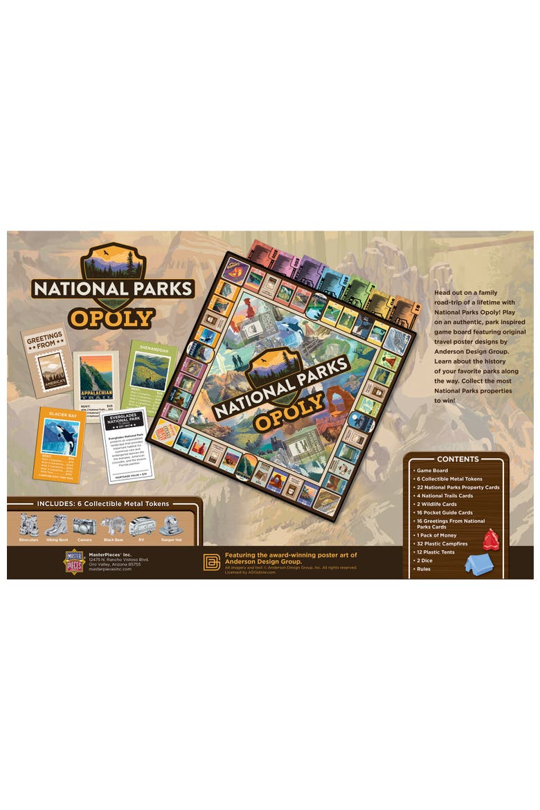 National Parks Opoly, Alternate, color, Multicolor