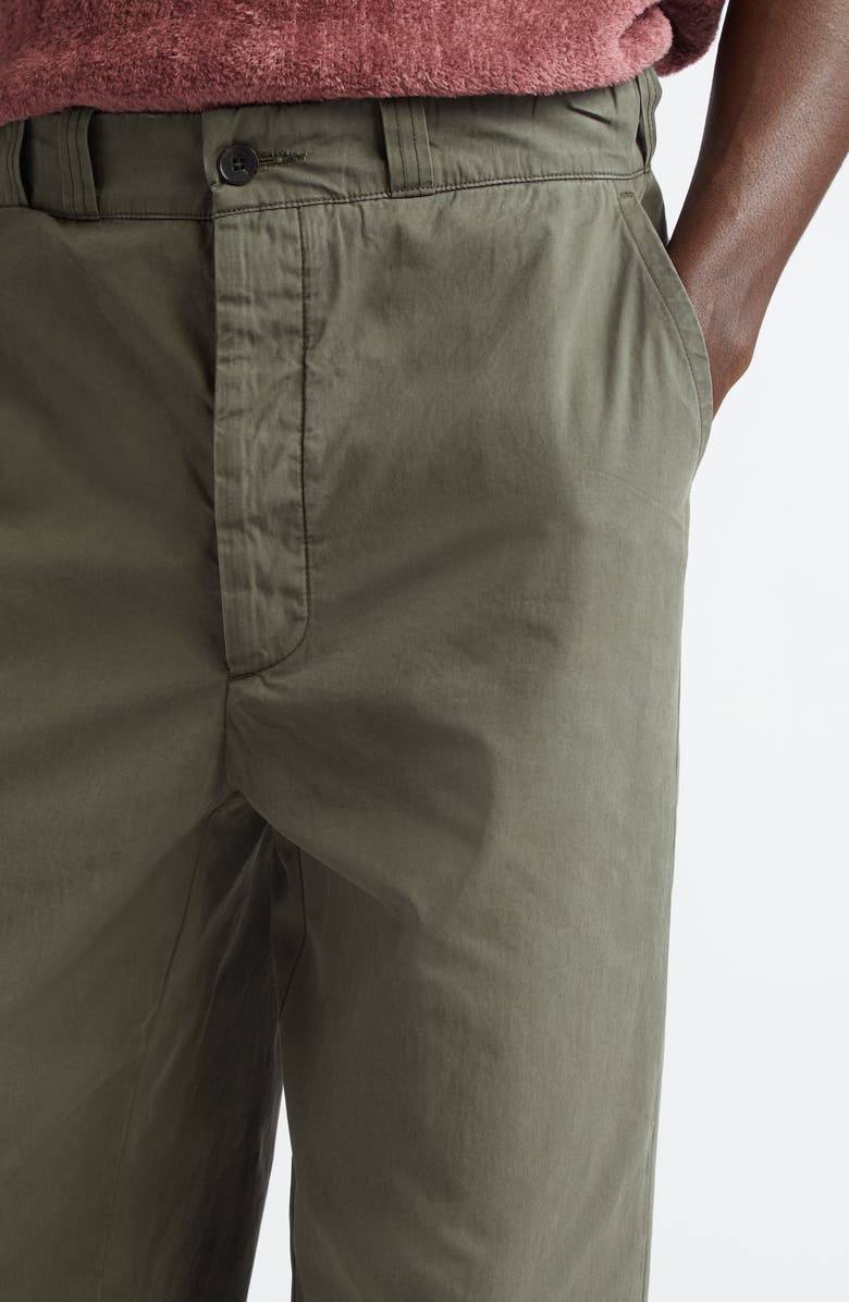 The Elder Statesman Norm Workwear Wide Leg Pants, Alternate, color, New Olive