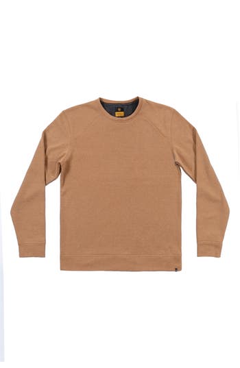 Burnside Knit Sweatshirt In Brown