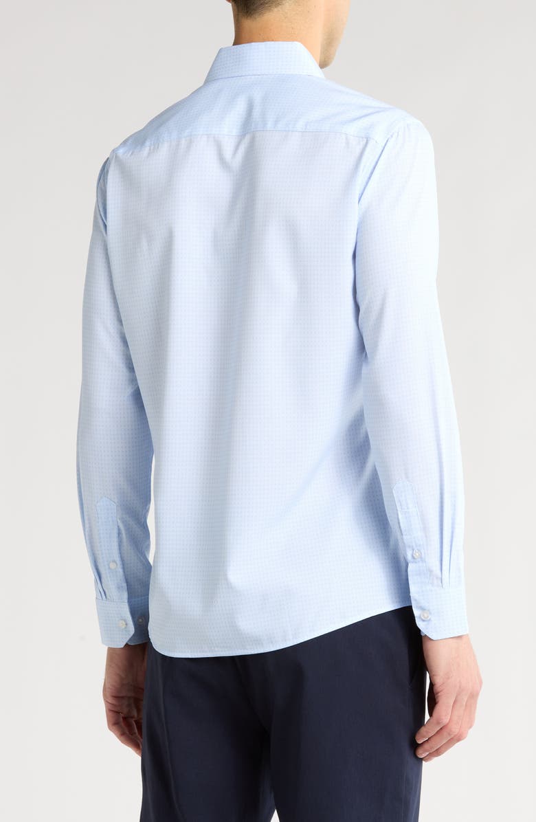 TOM BAINE Slim Fit 4-Way Stretch Performance Button-Down Shirt, Alternate, color, Blue