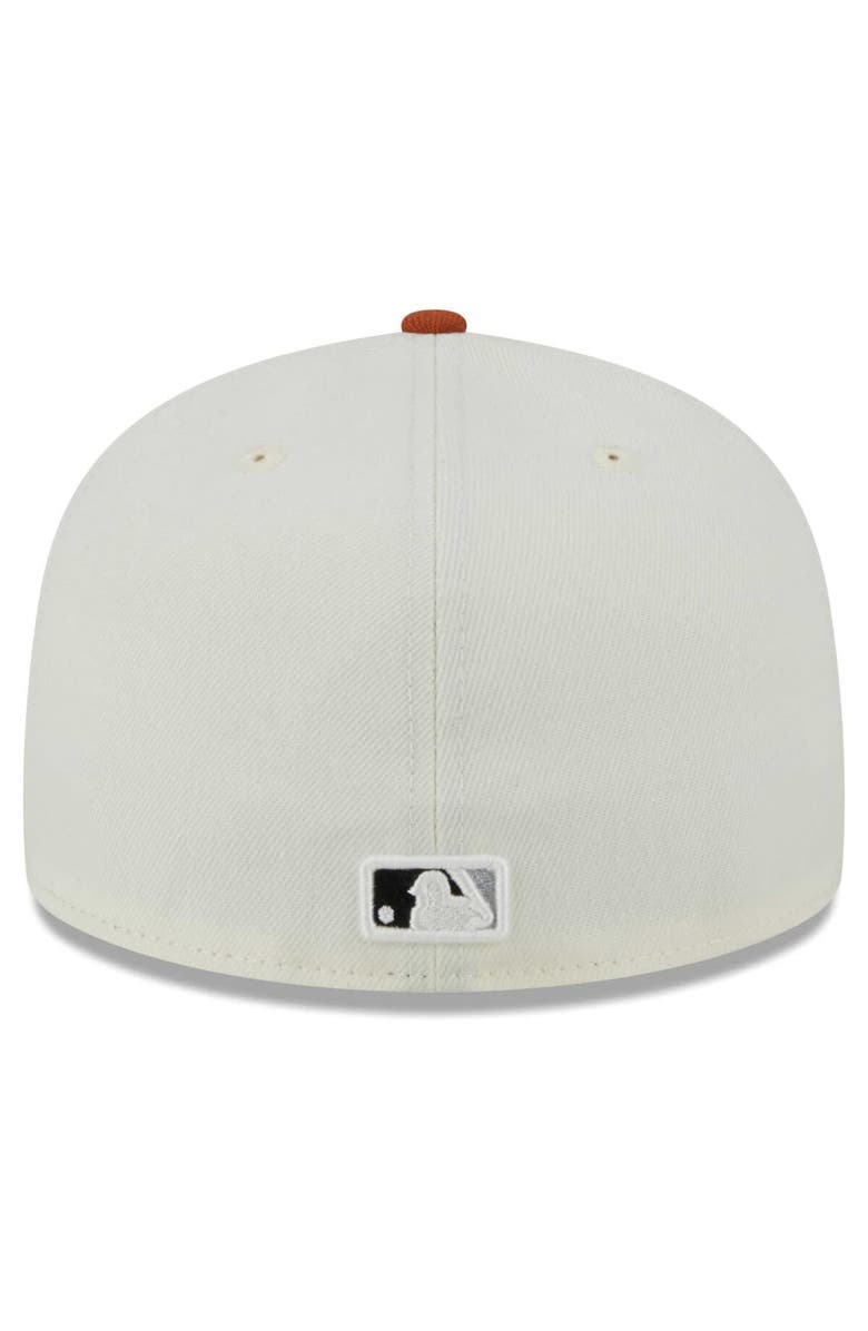 New Era Men's New Era Cream/Orange Chicago White Sox 59FIFTY Fitted Hat, Alternate, color, Cream