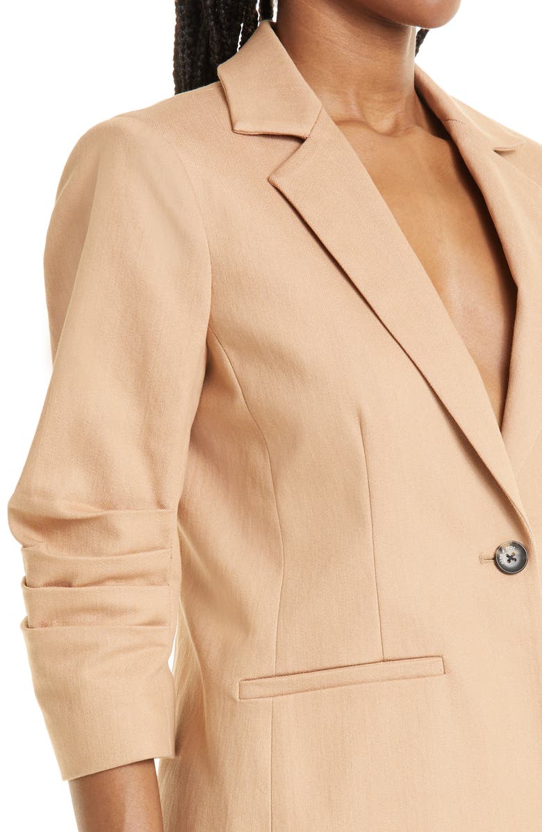 Cinq à Sept Khloe Ruched Sleeve Blazer, Alternate, color, 