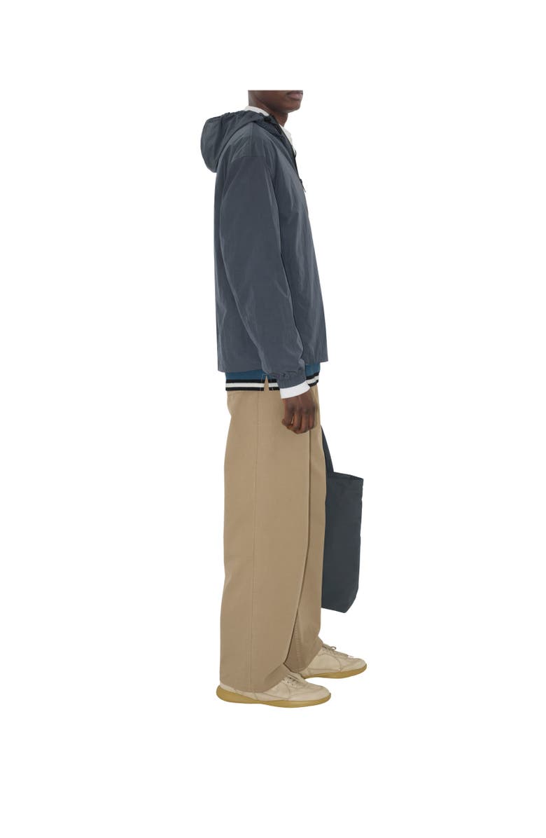 Burberry EKD Badge Nylon Hooded Jacket, Alternate, color, Magnet