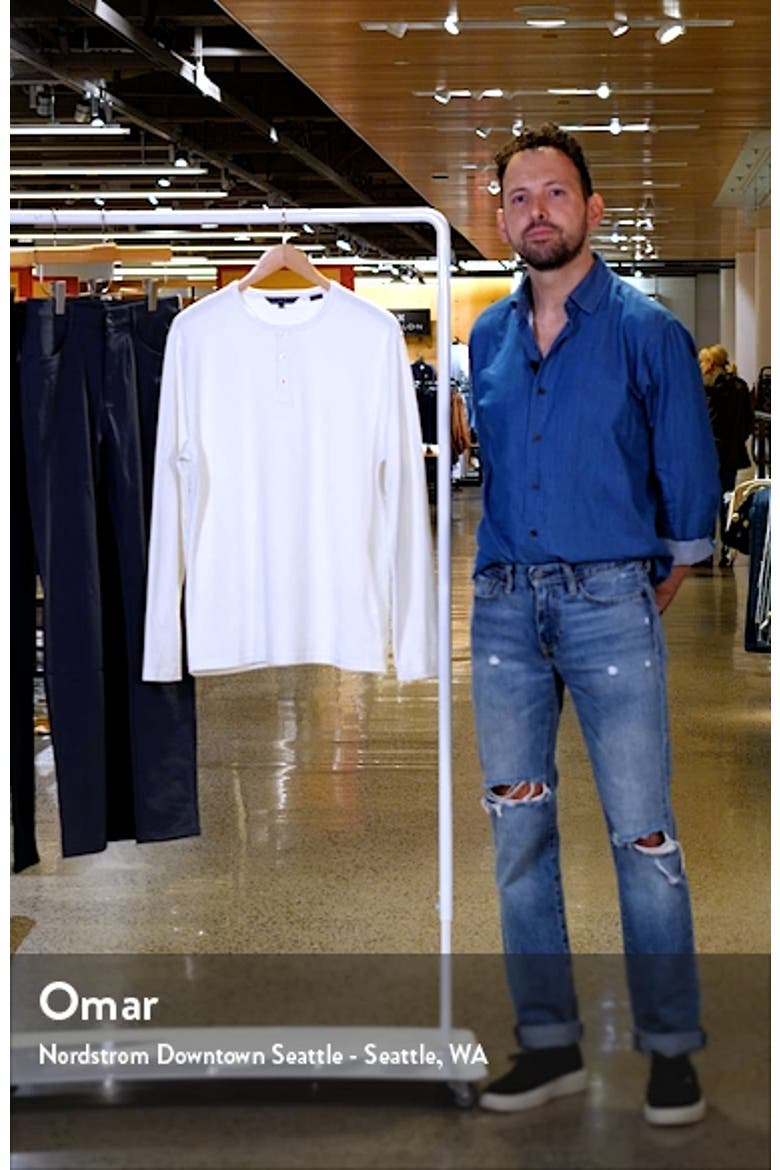 Cotton Blend Slub Piqué Henley video