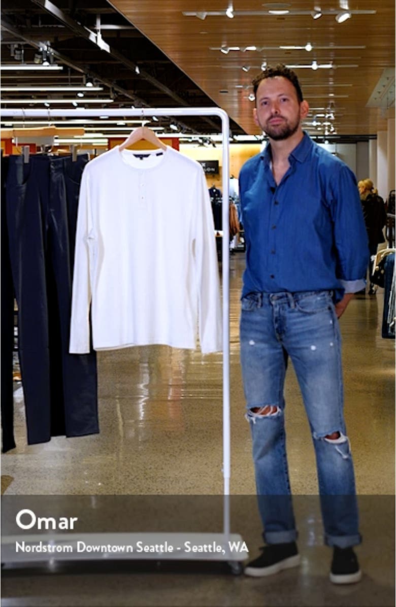 Cotton Blend Slub Piqué Henley, sales video thumbnail