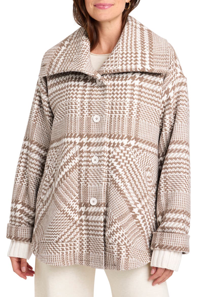 x @cellajaneblog Plaid Jacket, Main, color, TOAST PLAID