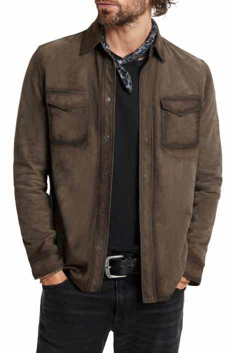 John Varvatos Izzy Suede Shirt Jacket