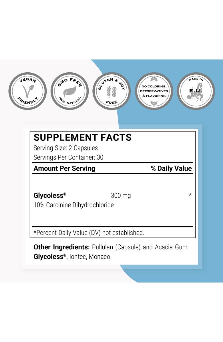 SuperSmart Carcinine 300mg per Day, Alternate, color, 