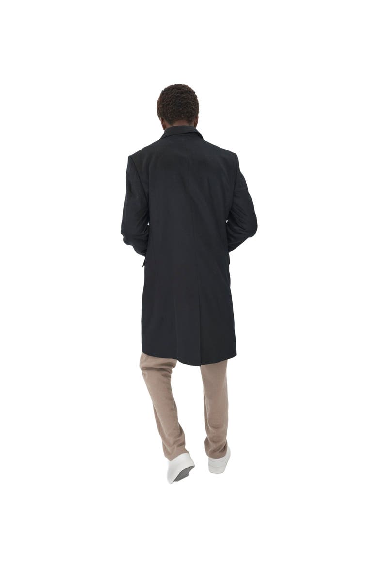 Classic Single Breasted Coat, Alternate, color, black