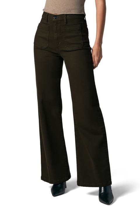The Mia Patch Pocket High Waist Wide Leg Jeans