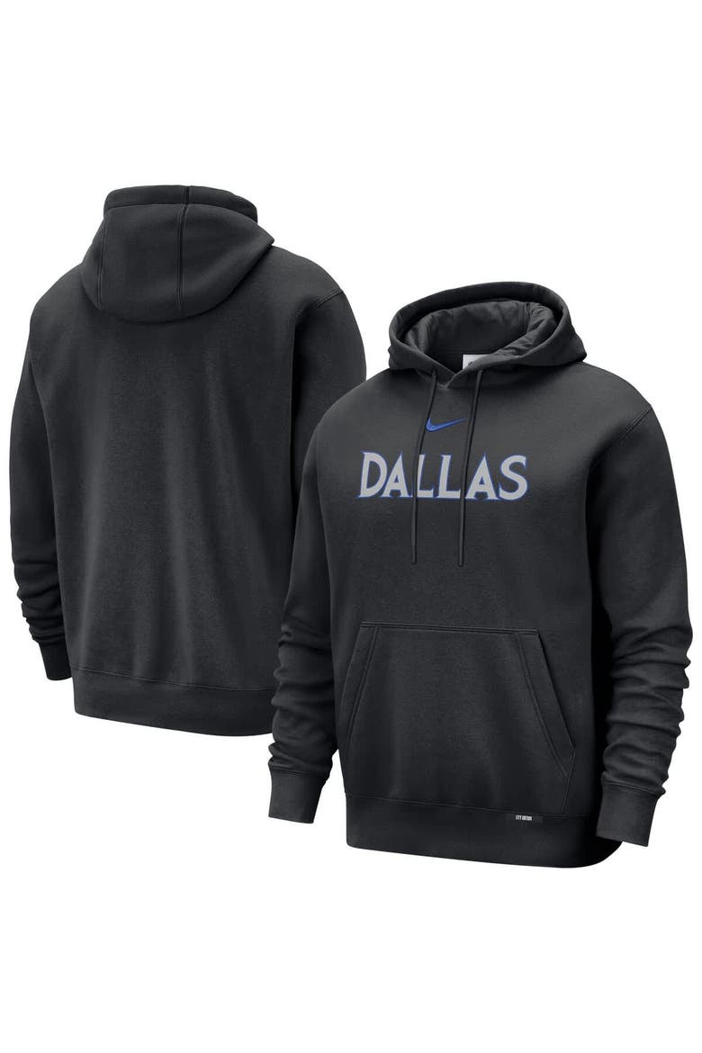 Men's Nike  Black Dallas Mavericks 2025/26 City Edition Essential Remix Club Hoodie, Main, color, Black