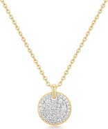 ANIA HAIE Pavé Disc Pendant Necklace