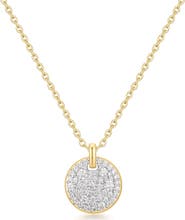 ANIA HAIE Pavé Disc Pendant Necklace