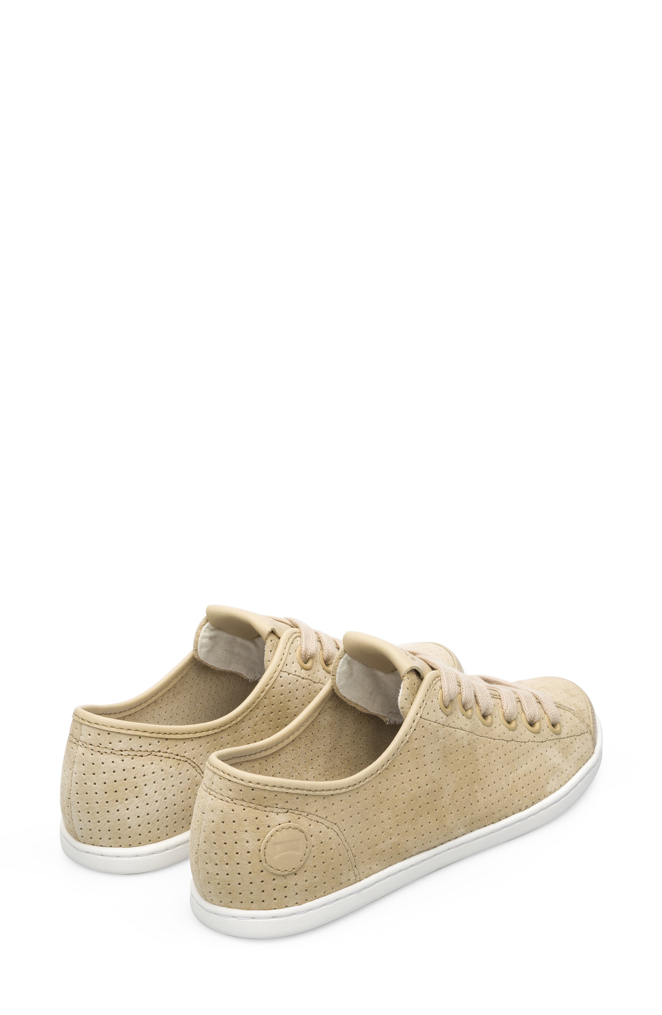 Uno Perforated Sneaker, Alternate, color, MEDIUM BEIGE
