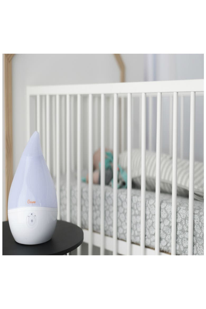 Droplet 1/2-Gallon Cool Mist Humidifier, Alternate, color, WHITE