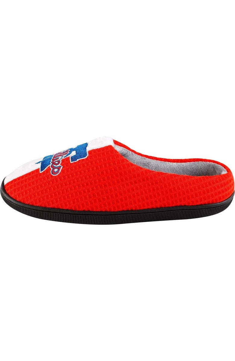 FOCO Men's FOCO Red Philadelphia Phillies Team Stripe Memory Foam Slide Slippers, Alternate, color,