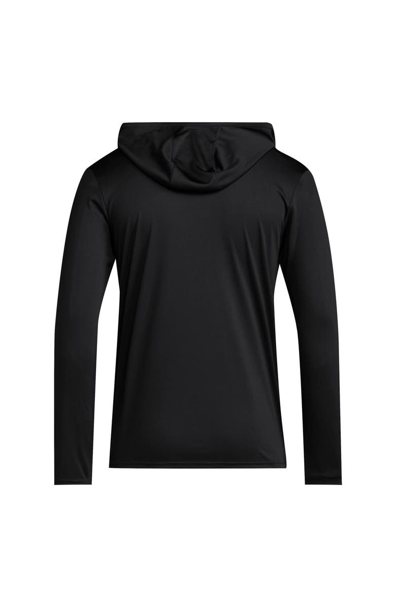 adidas Men's adidas Black Texas Tech Red Raiders 2025 AEROREADY Sideline Training Long Sleeve Hooded T-Shirt, Alternate, color, 