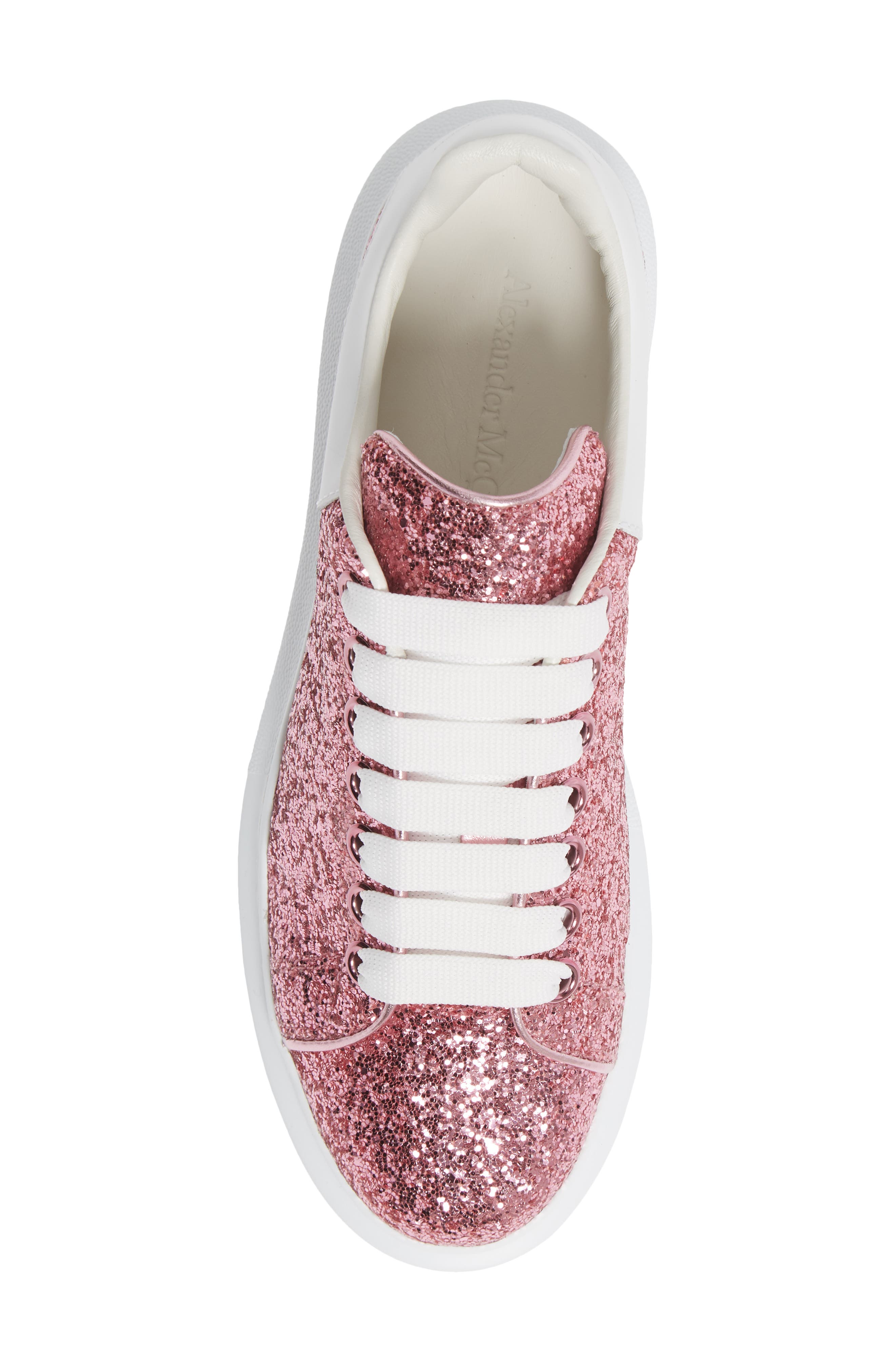 McQueen Alexander McQueen Glitter Oversize Platform Sneaker, Alternate, color, 