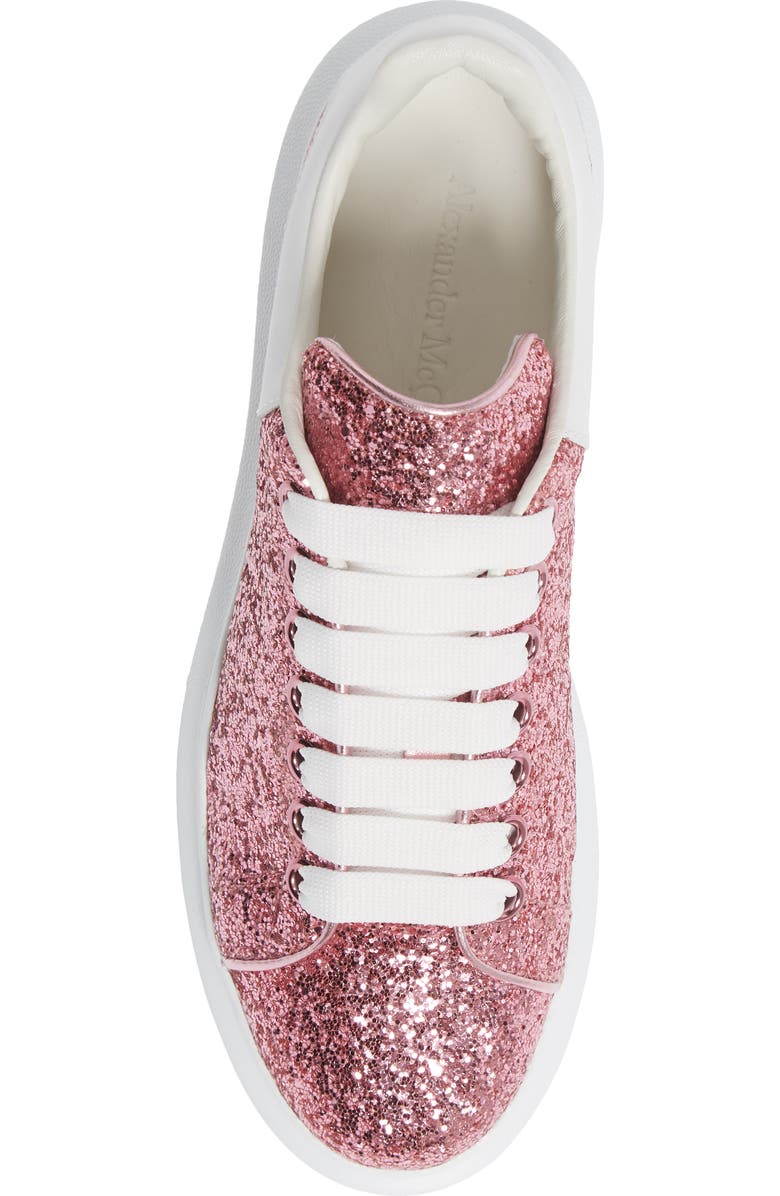 McQueen Alexander McQueen Glitter Oversize Platform Sneaker, Alternate, color,