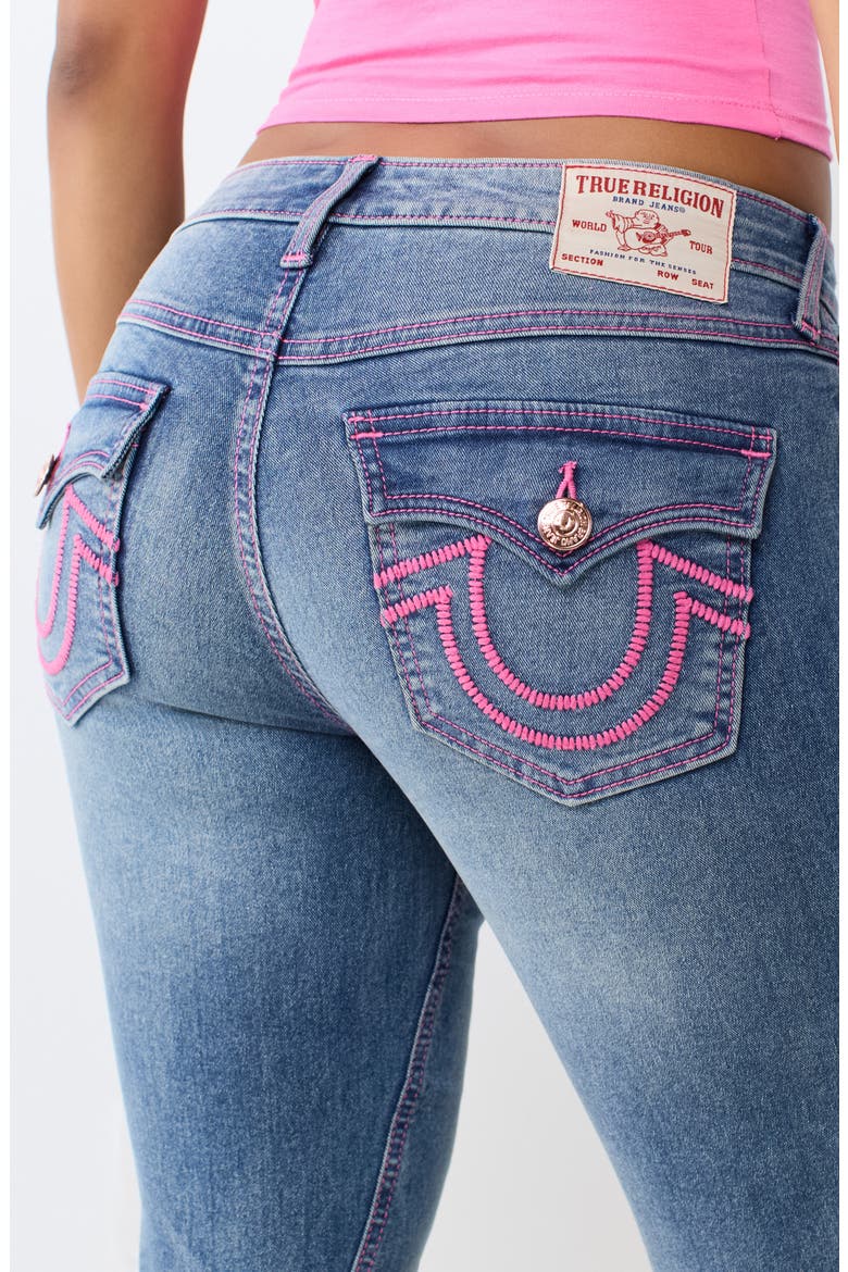 Joey Ladder Flap Flare Jeans, Alternate, color, MEDIUM BLUE QUARTZ WASH