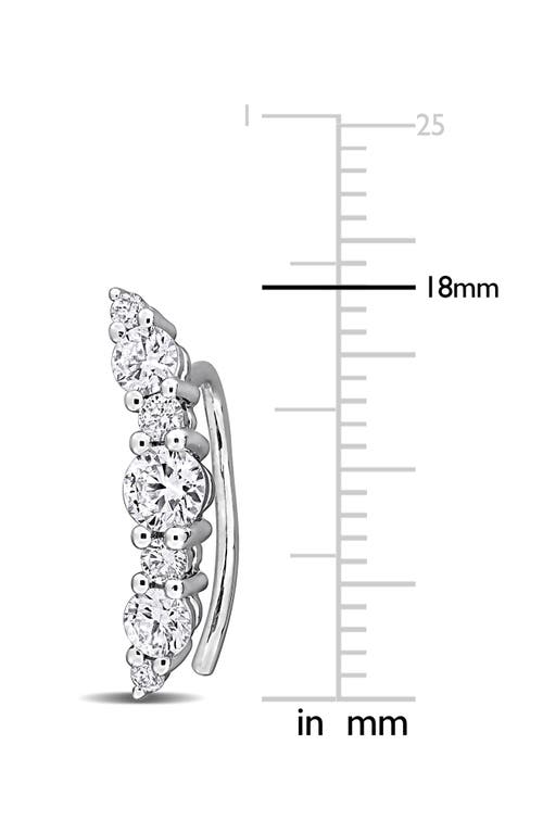 Created Forever 1 Ct Lab Grown Diamond Tw Charm Earrings Silver In White