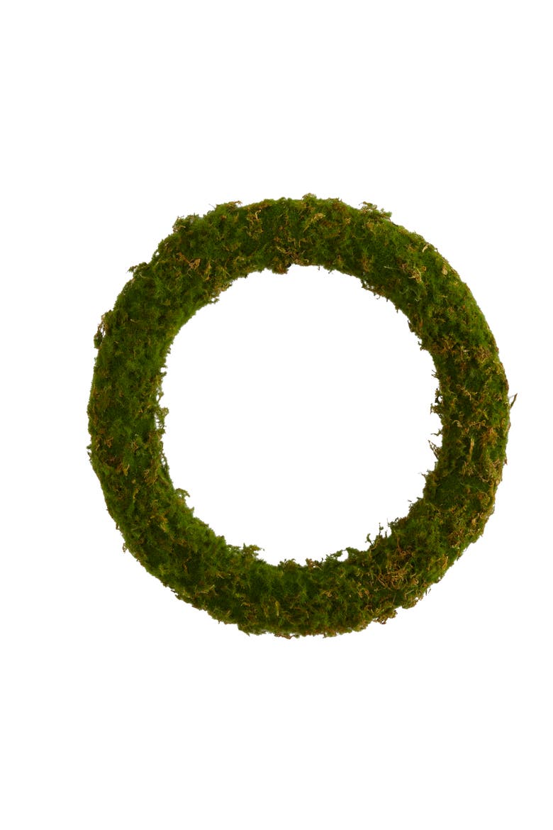 20-in Moss Artificial Wreath, Main, color, Green